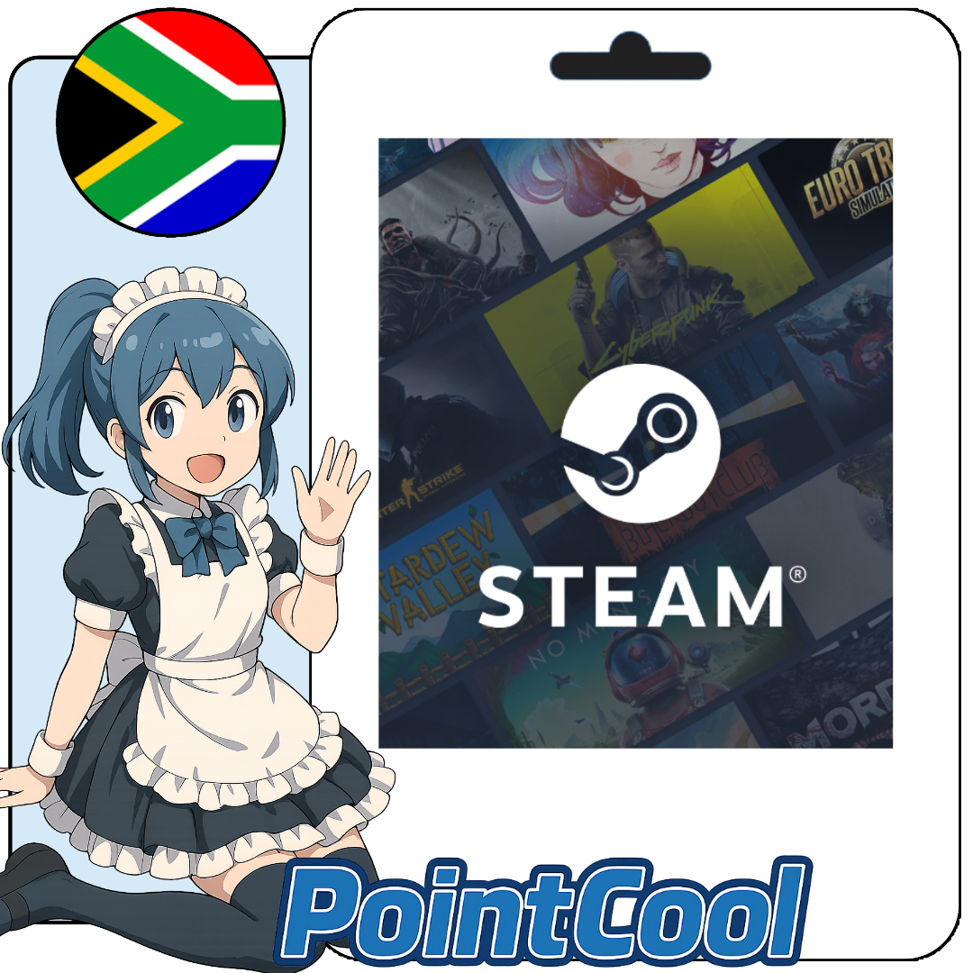 Steam Wallet 蒸氣卡 爭氣卡 (南非)(ZAR)【點數卡序號】