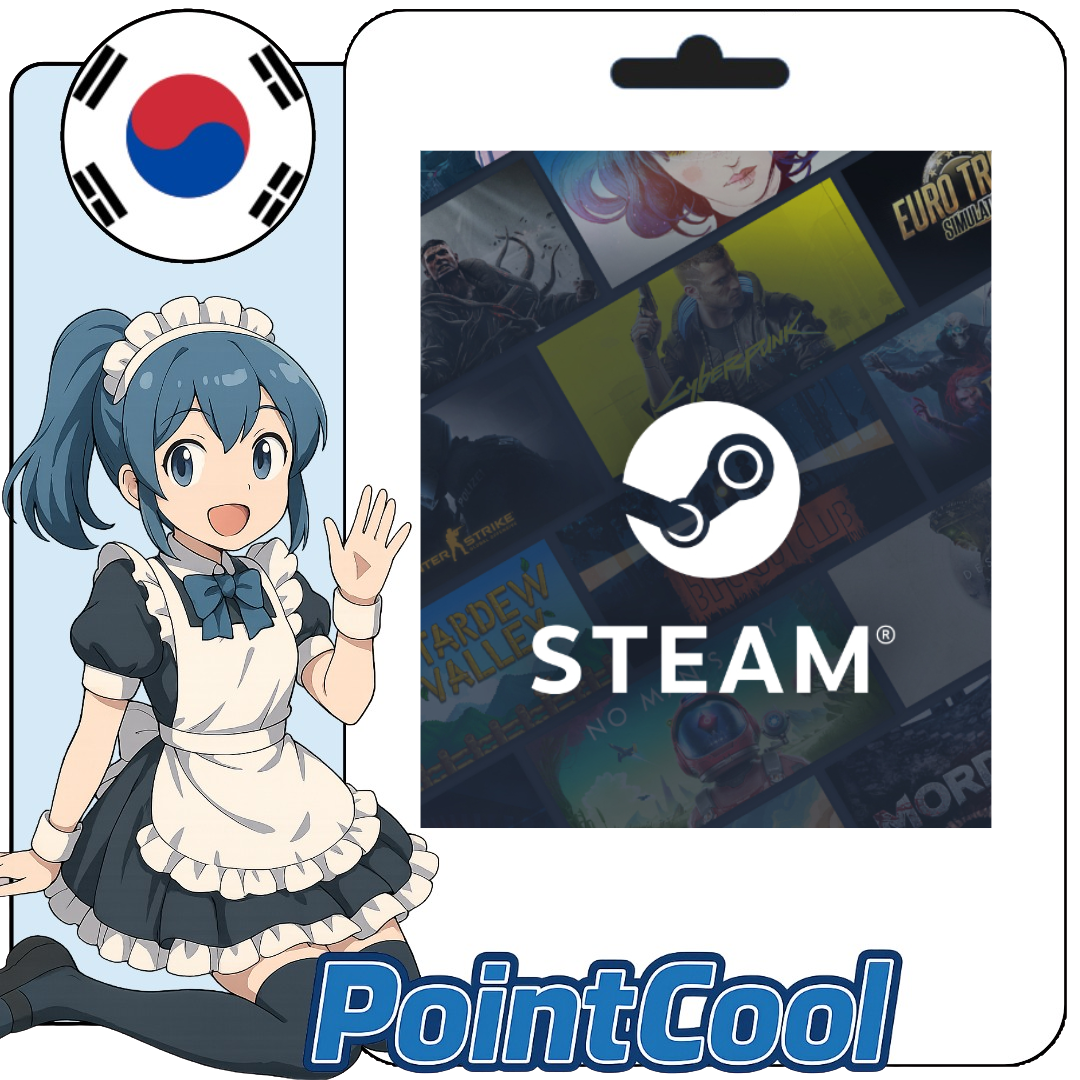 Steam Wallet 蒸氣卡 爭氣卡 (韓國)(KRW)【點數卡序號】
