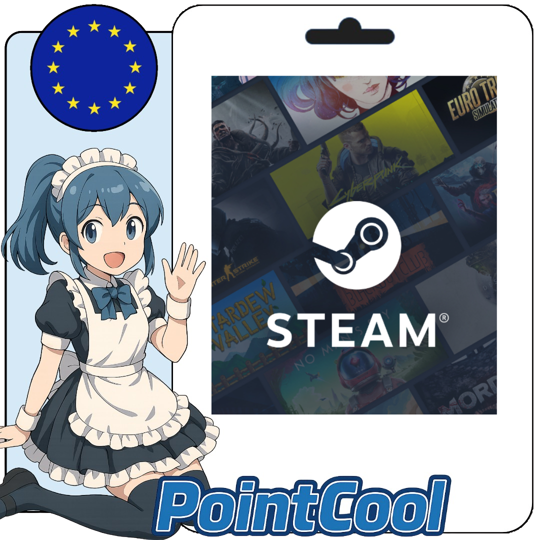 Steam Wallet 蒸氣卡 爭氣卡 (歐洲)(EUR)【點數卡序號】