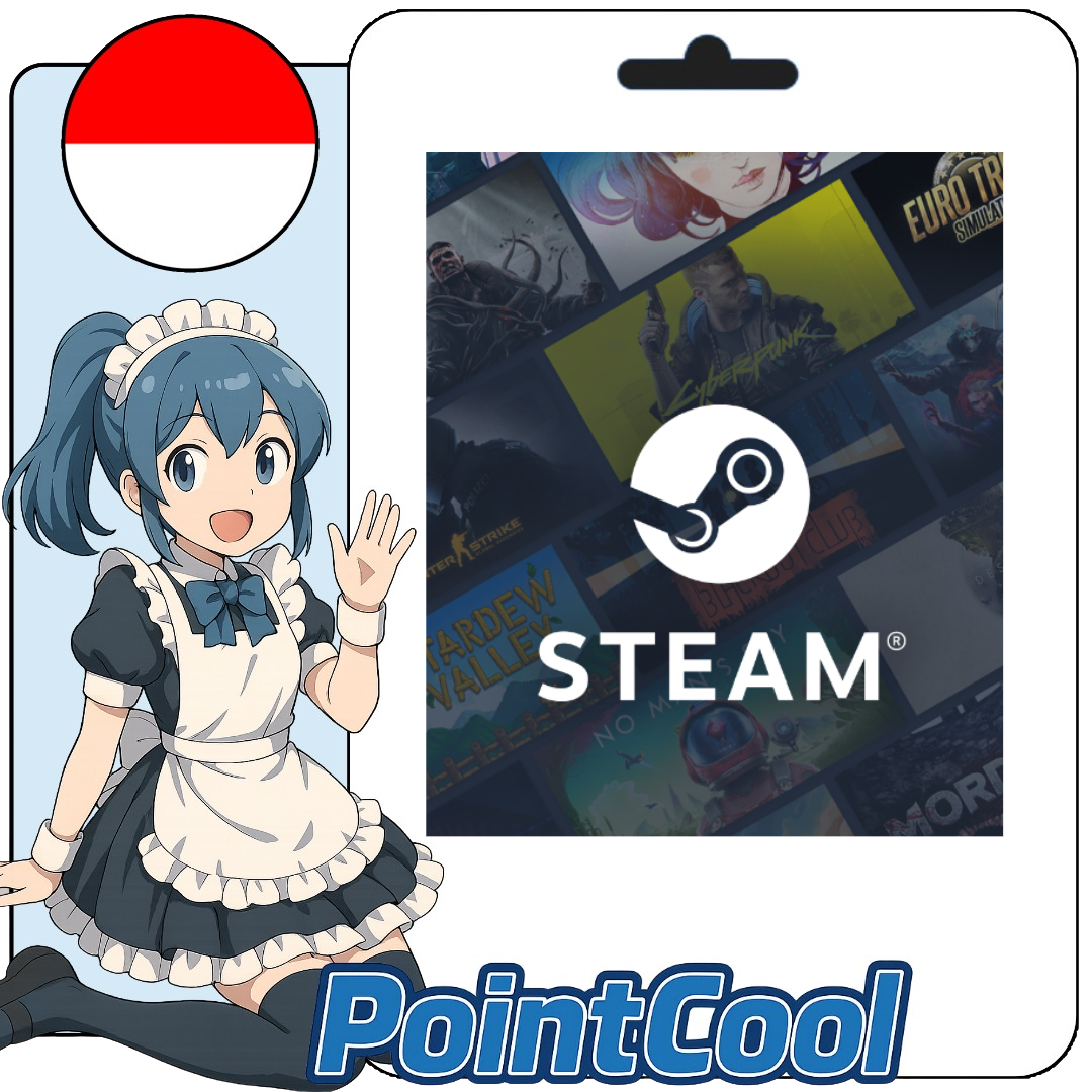 Steam Wallet 蒸气卡争气卡(印尼)(IDR)【点数卡序号】