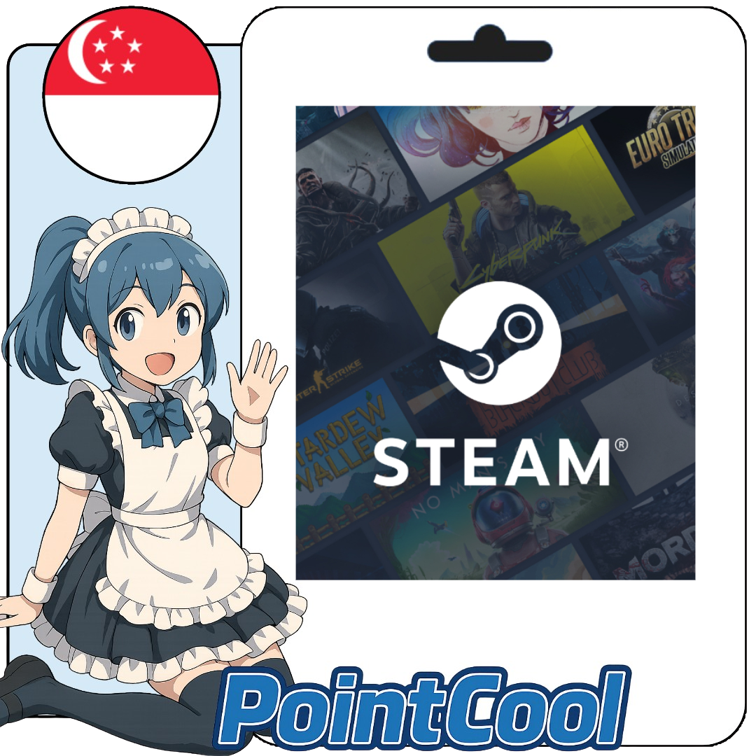 Steam Wallet 蒸氣卡 爭氣卡 (新加坡)(SGD)【點數卡序號】