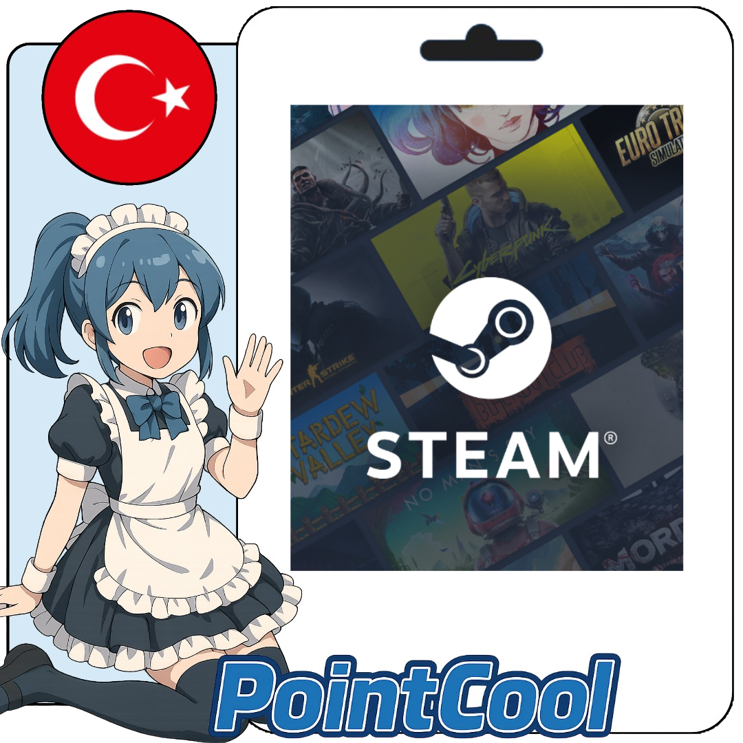 Steam Wallet 蒸氣卡 爭氣卡 (土耳其)(USD)【點數卡序號】