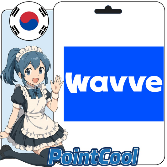 Wavve 웨이브(Korea)【Point Card Code】