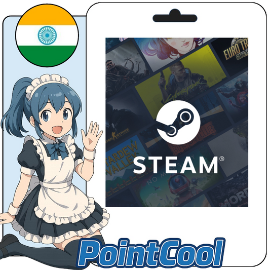 Steam Wallet 蒸氣卡 爭氣卡 (印度)(INR)【點數卡序號】