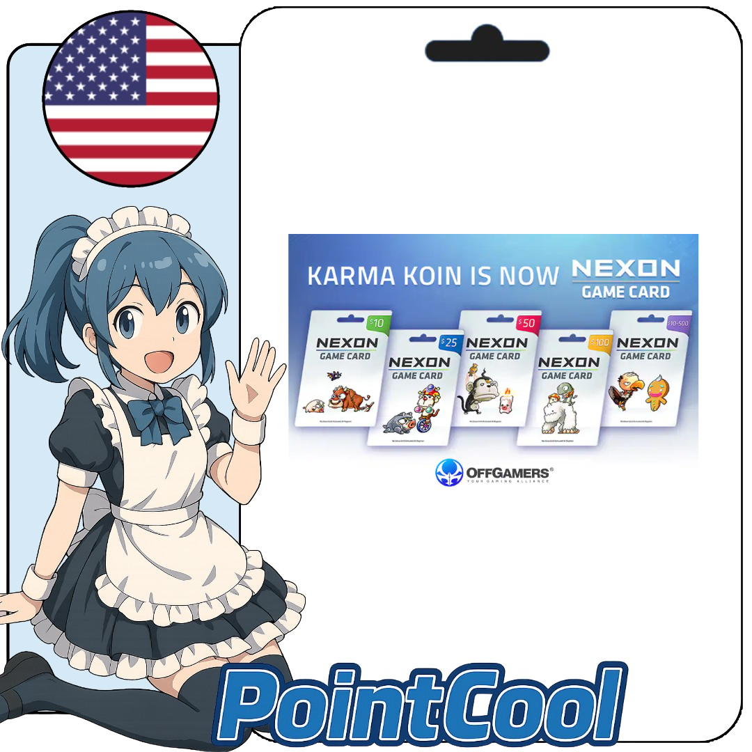 Kad Permainan Nexon (美國)【點數卡序號】