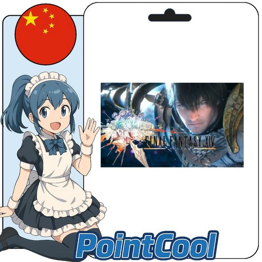 Crysta Crystal Coins FINAL FANTASY XIV 30-Day Membership (China) [Point Card Code]